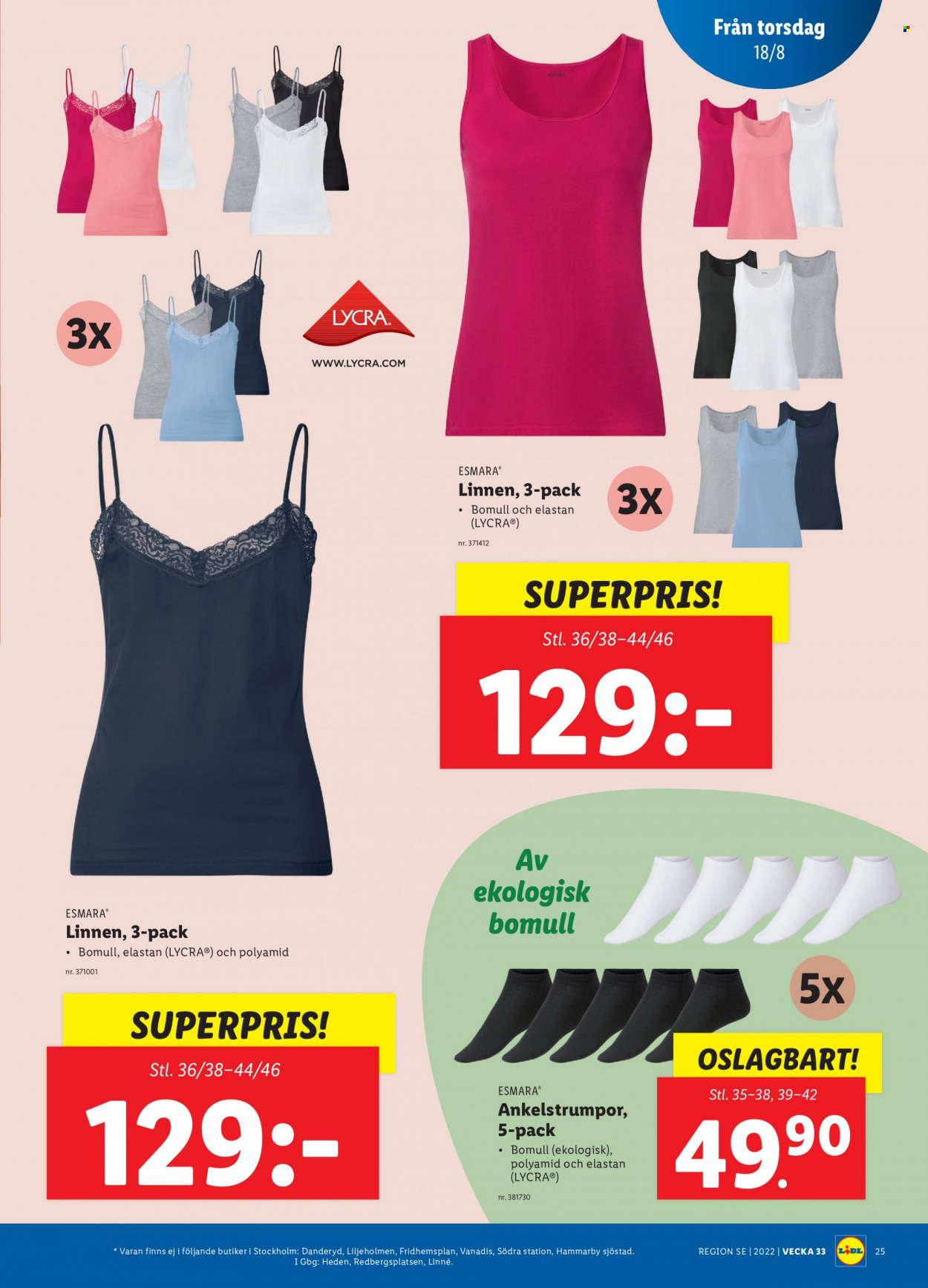 Lidl reklamblad - 15/8 2022 - 21/8 2022. Sida 25