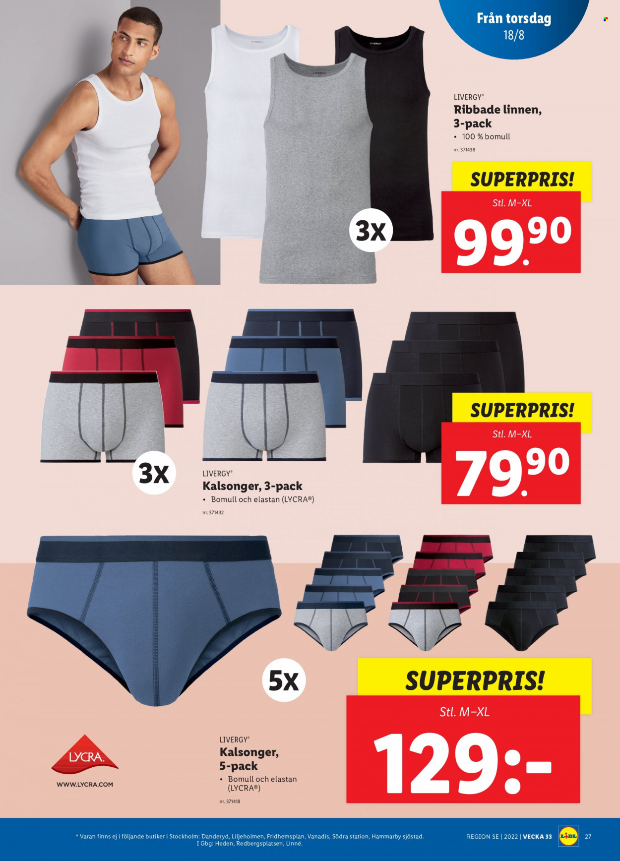Lidl reklamblad - 15/8 2022 - 21/8 2022. Sida 27
