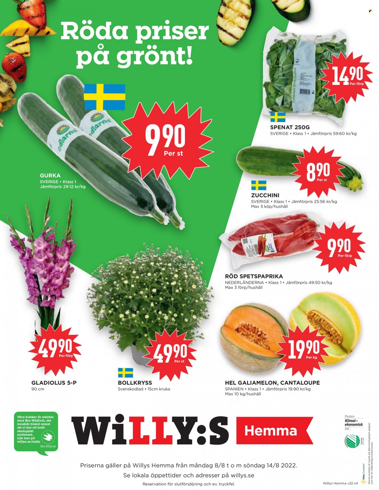 Willys reklamblad - 8/8 2022 - 14/8 2022. Sida 4