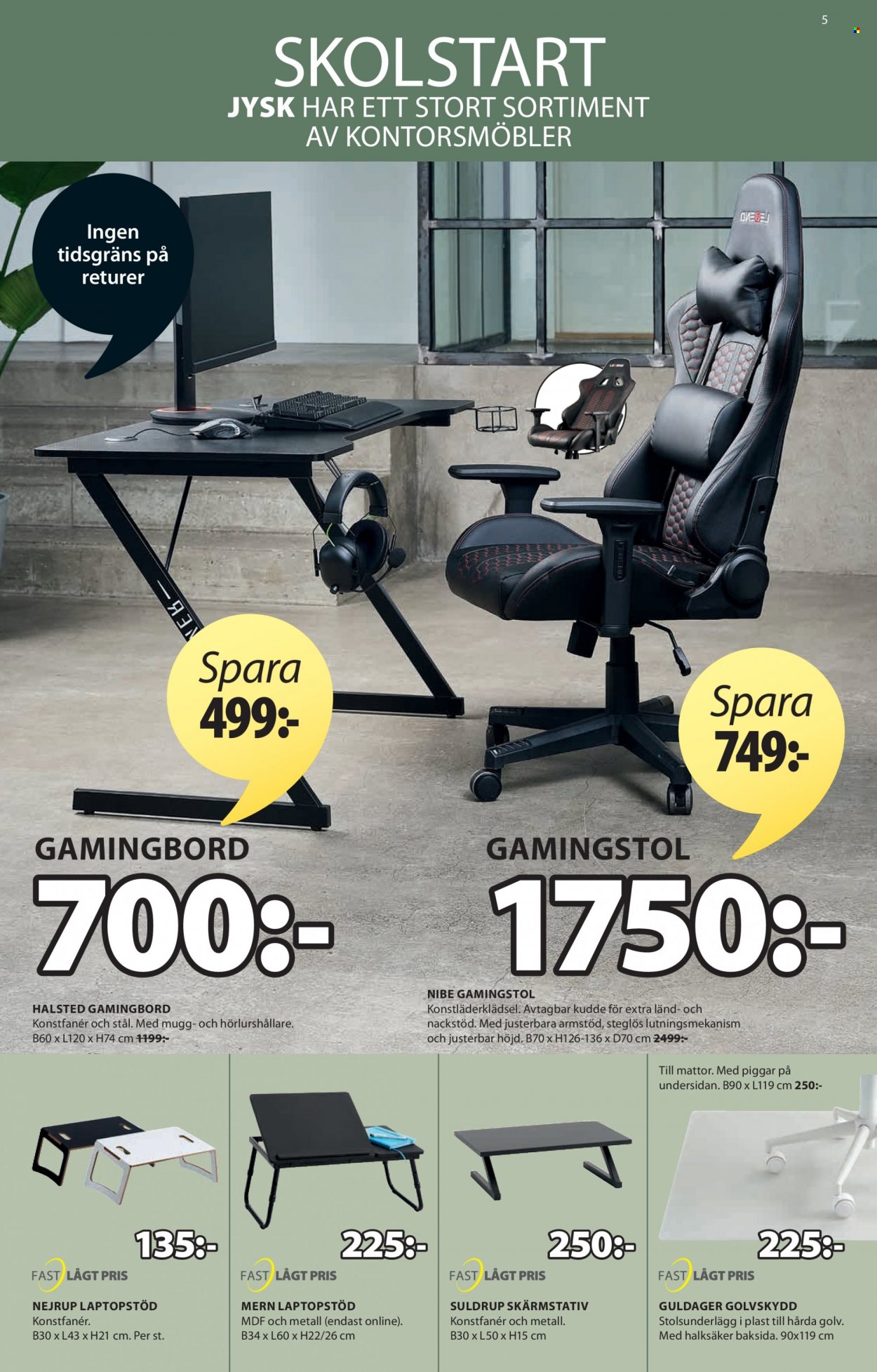 JYSK reklamblad - 15/8 2022 - 28/8 2022. Sida 5