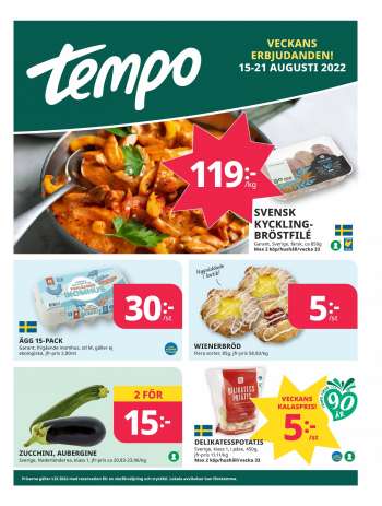 Tempo reklamblad - 15/8 2022 - 21/8 2022.