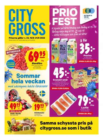 City Gross reklamblad - 15/8 2022 - 21/8 2022.