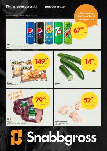 Axfood Snabbgross reklamblad - 15/8 2022 - 28/8 2022.