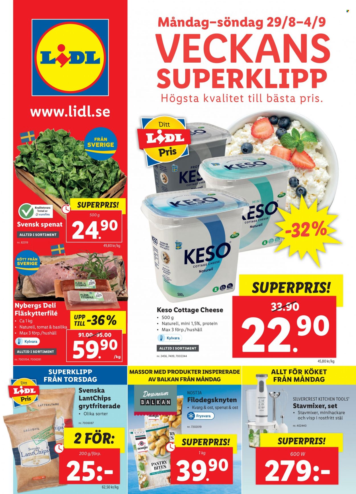 Lidl reklamblad - 29/8 2022 - 4/9 2022. Sida 1