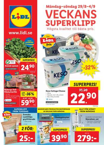 Lidl reklamblad - 29/8 2022 - 4/9 2022.