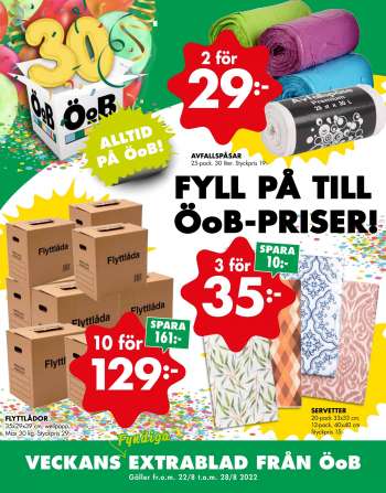 ÖoB reklamblad - 22/8 2022 - 28/8 2022.