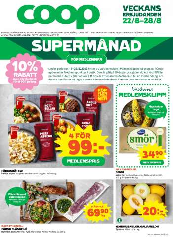 Coop reklamblad - 22/8 2022 - 28/8 2022.