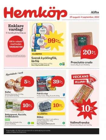 Hemköp reklamblad - 29/8 2022 - 4/9 2022.