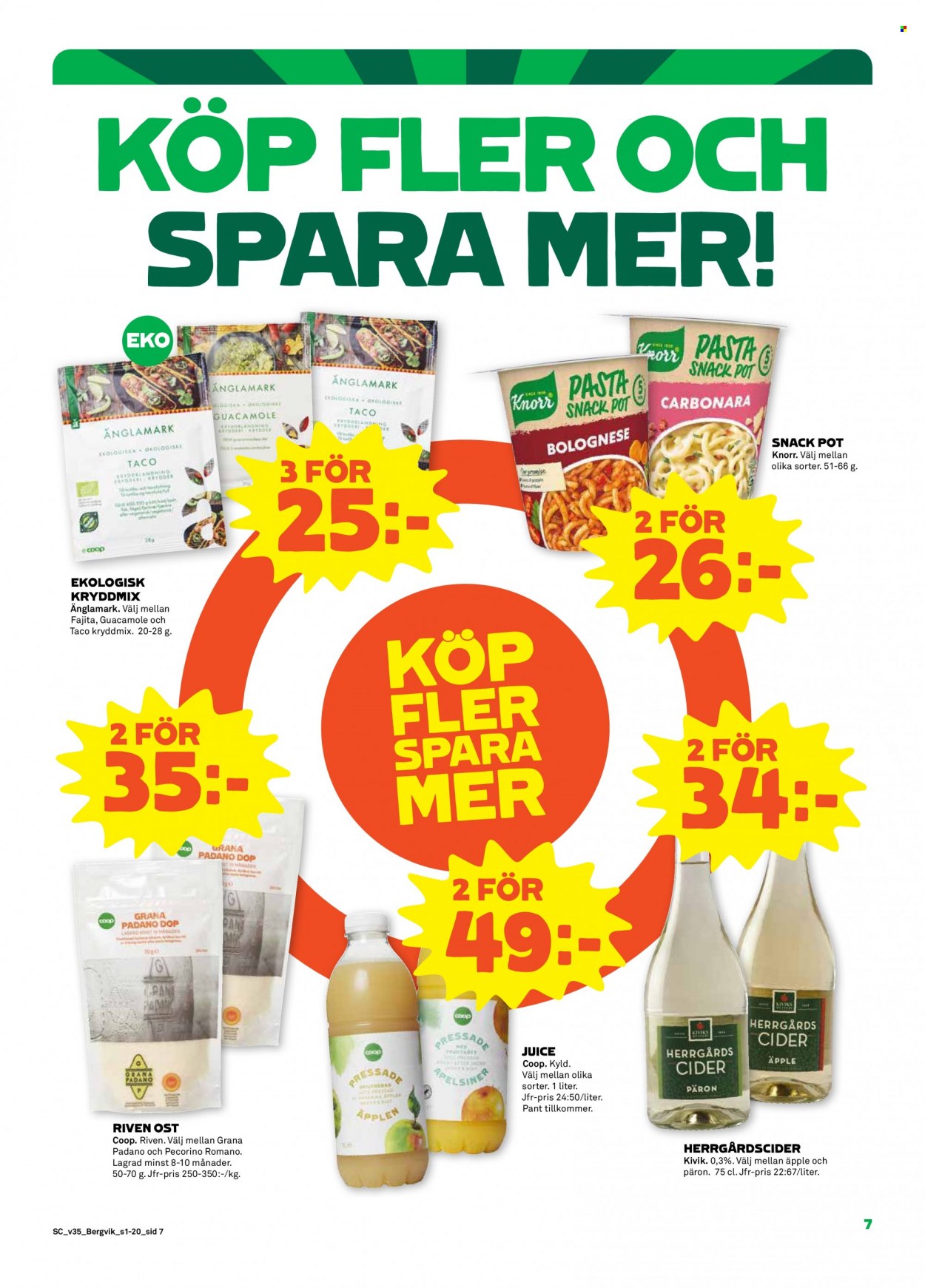 Stora Coop reklamblad - 29/8 2022 - 4/9 2022. Sida 7