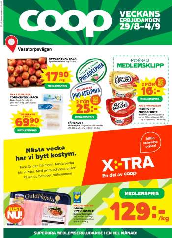 Coop reklamblad - 29/8 2022 - 4/9 2022.
