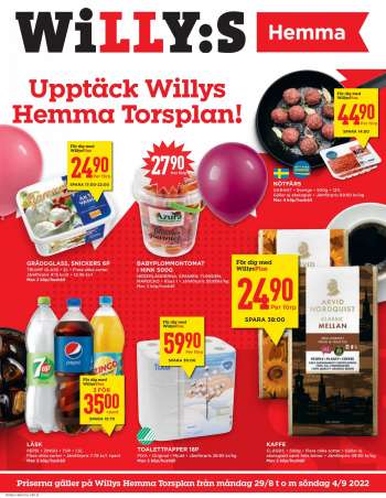 Willys reklamblad - 29/8 2022 - 4/9 2022.