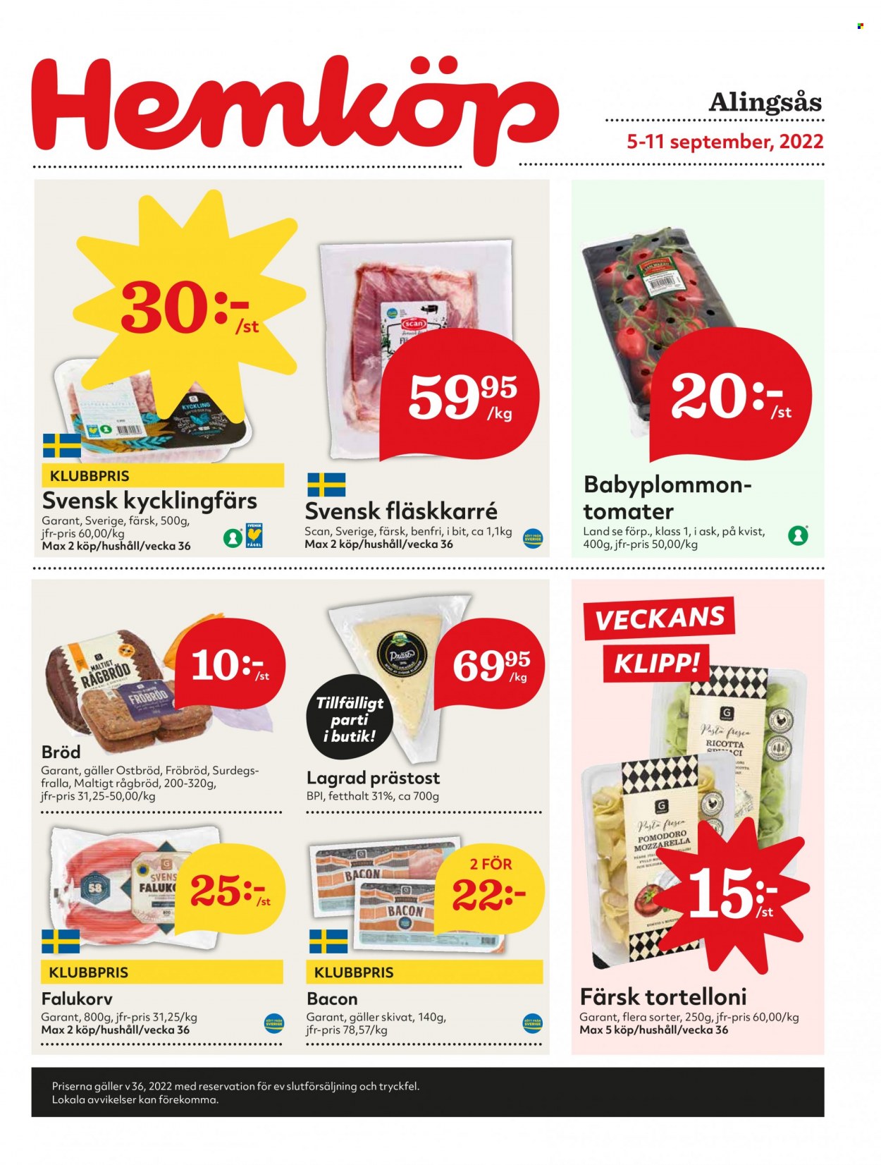 Hemköp reklamblad - 5/9 2022 - 11/9 2022. Sida 1