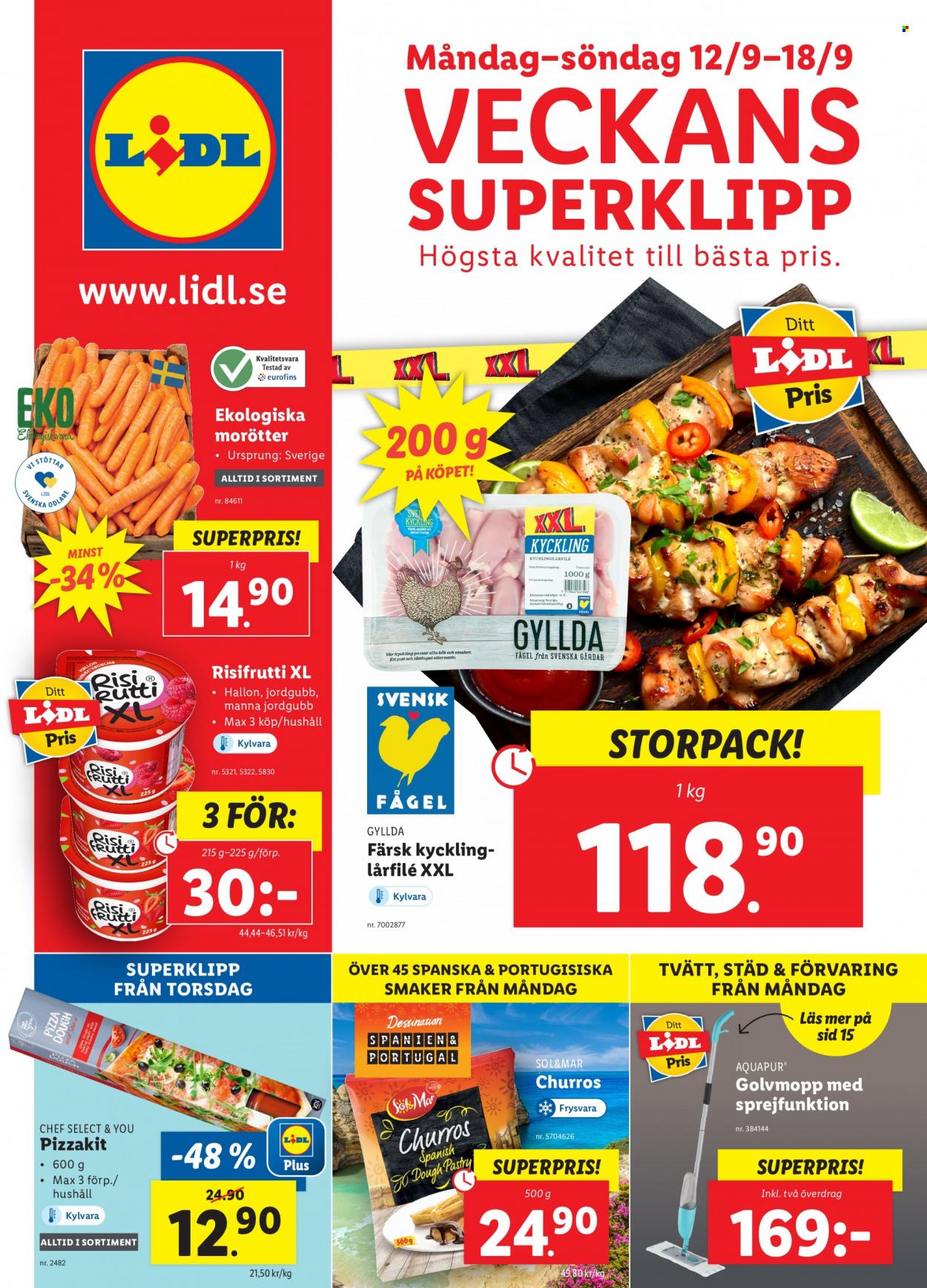 Lidl reklamblad - 12/9 2022 - 18/9 2022. Sida 1