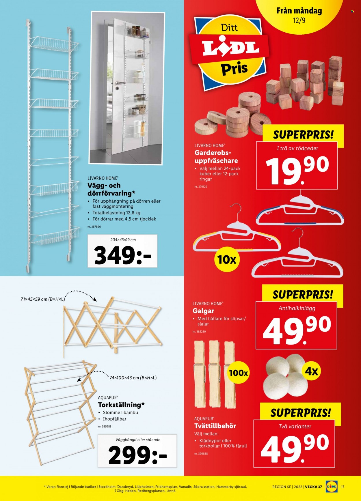 Lidl reklamblad - 12/9 2022 - 18/9 2022. Sida 19