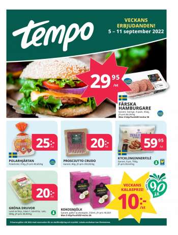 Tempo reklamblad - 5/9 2022 - 11/9 2022.