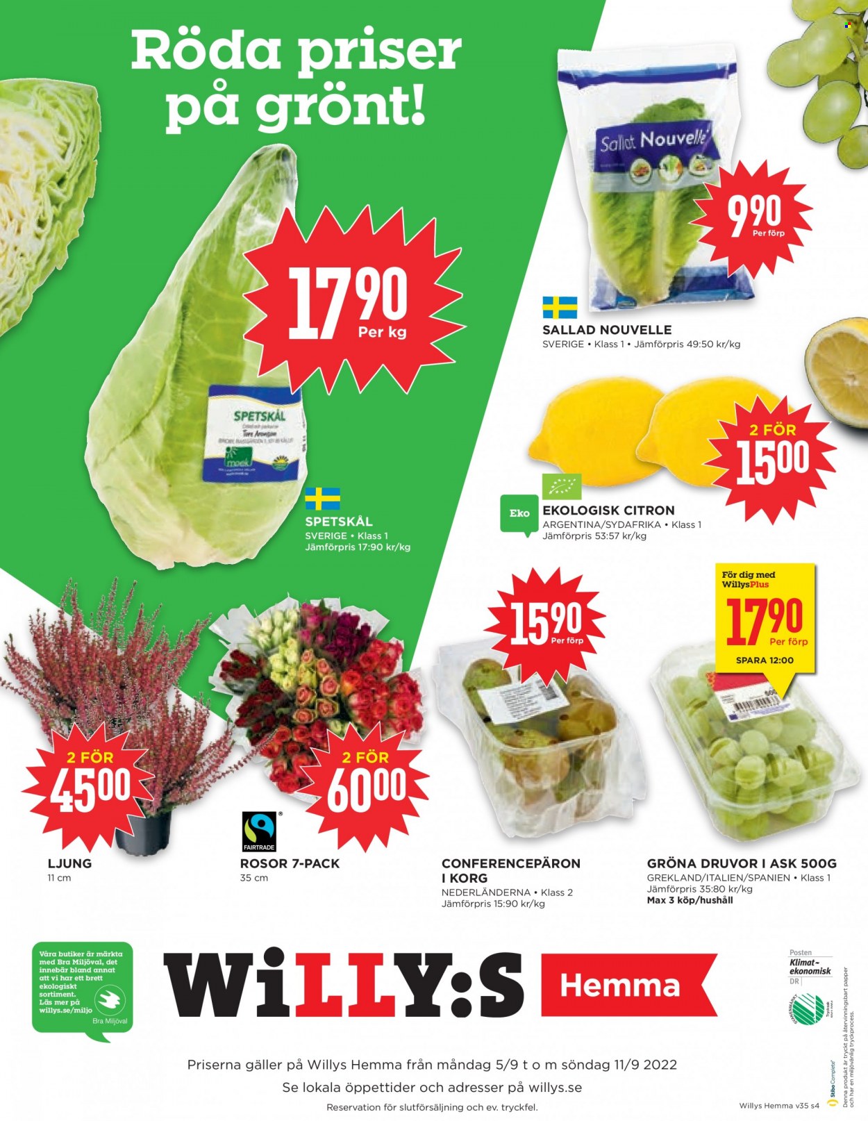 Willys reklamblad - 5/9 2022 - 11/9 2022. Sida 4