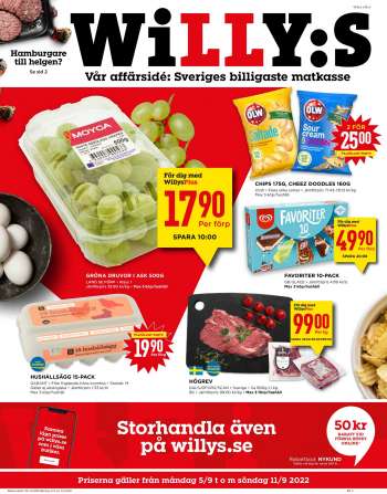Willys reklamblad - 5/9 2022 - 11/9 2022.