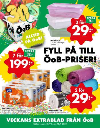 ÖoB reklamblad - 12/9 2022 - 18/9 2022.