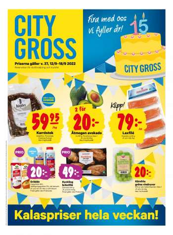 City Gross reklamblad - 12/9 2022 - 18/9 2022.