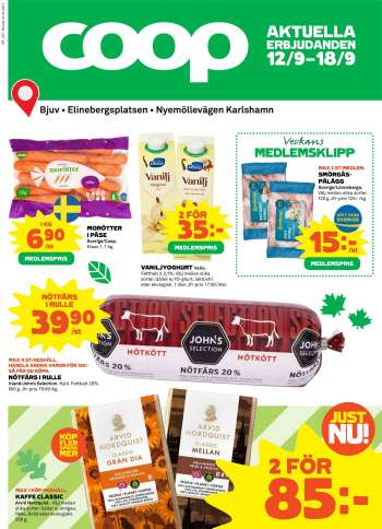 Coop reklamblad - 12/9 2022 - 18/9 2022.