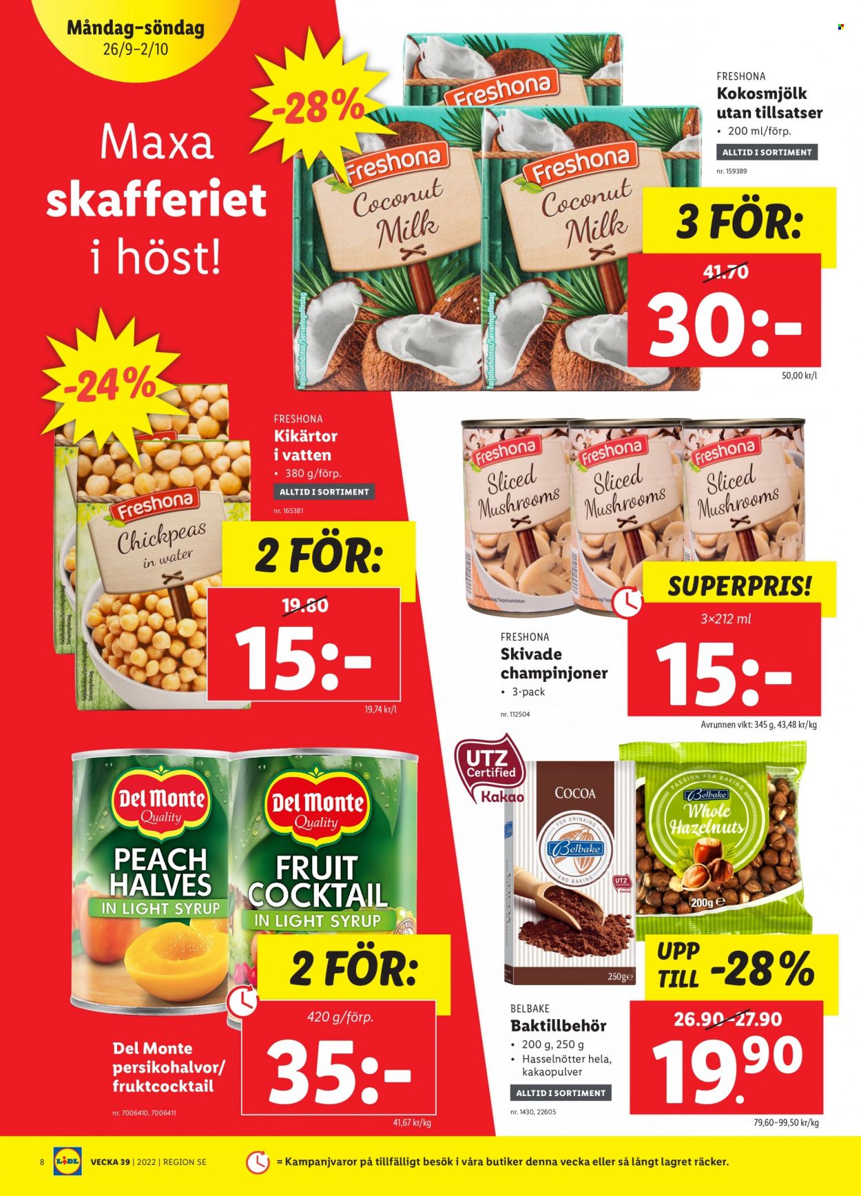 Lidl reklamblad - 26/9 2022 - 2/10 2022. Sida 8