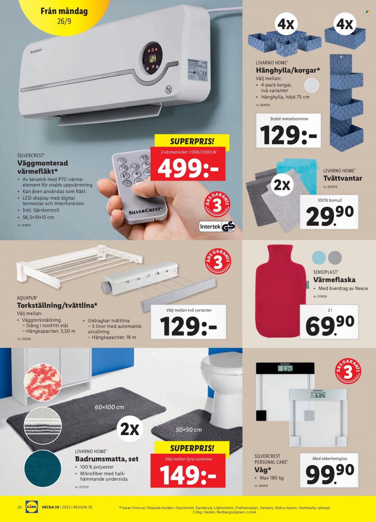 Lidl reklamblad - 26/9 2022 - 2/10 2022. Sida 22
