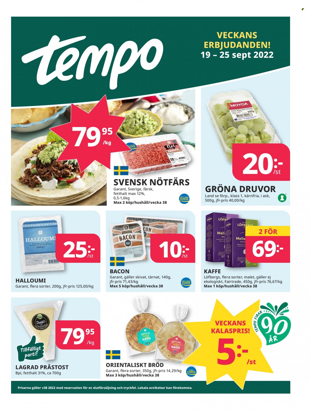 Tempo reklamblad - 19/9 2022 - 25/9 2022. Sida 1