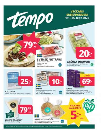 Tempo reklamblad - 19/9 2022 - 25/9 2022.