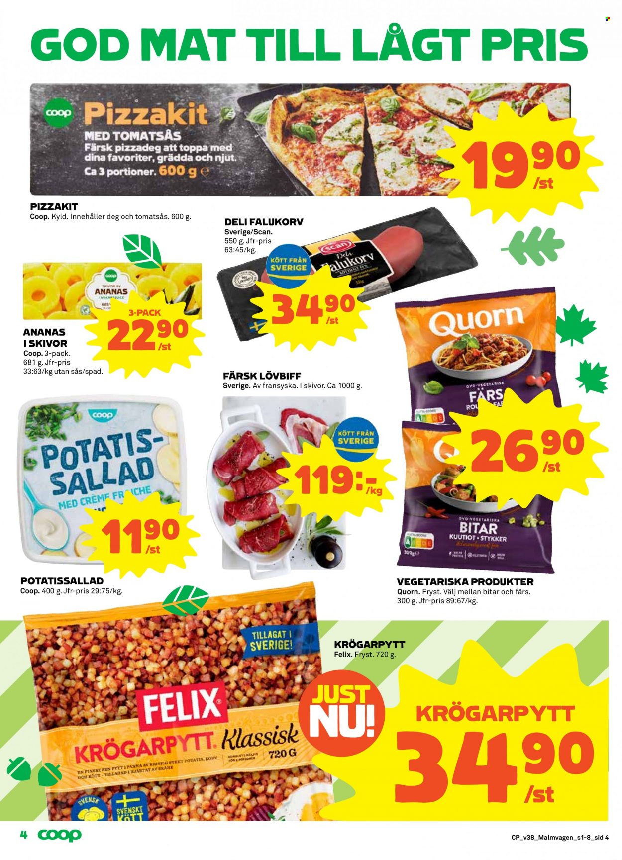 Coop reklamblad - 19/9 2022 - 25/9 2022. Sida 4