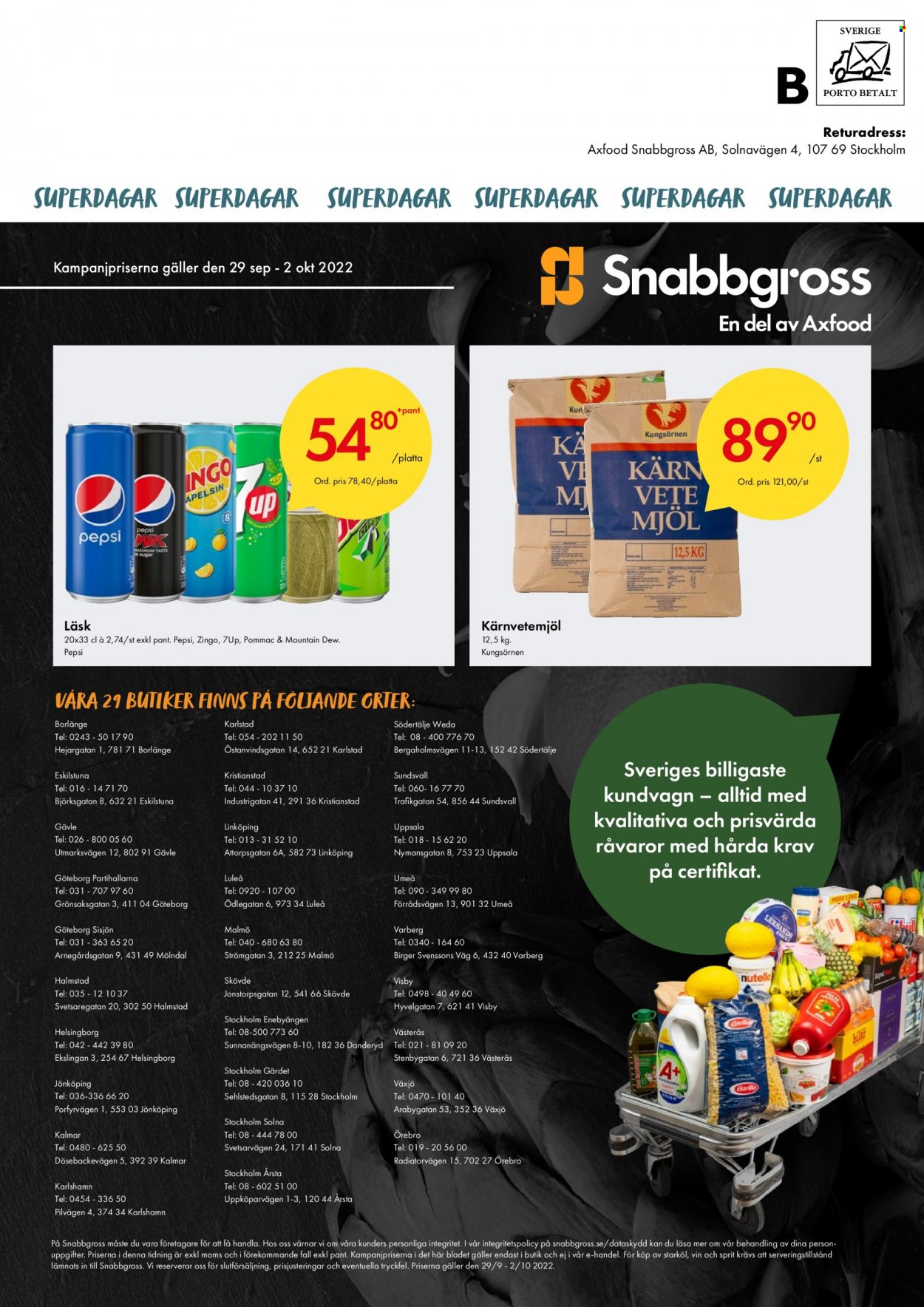 Snabbgross reklamblad - 29/9 2022 - 2/10 2022. Sida 8