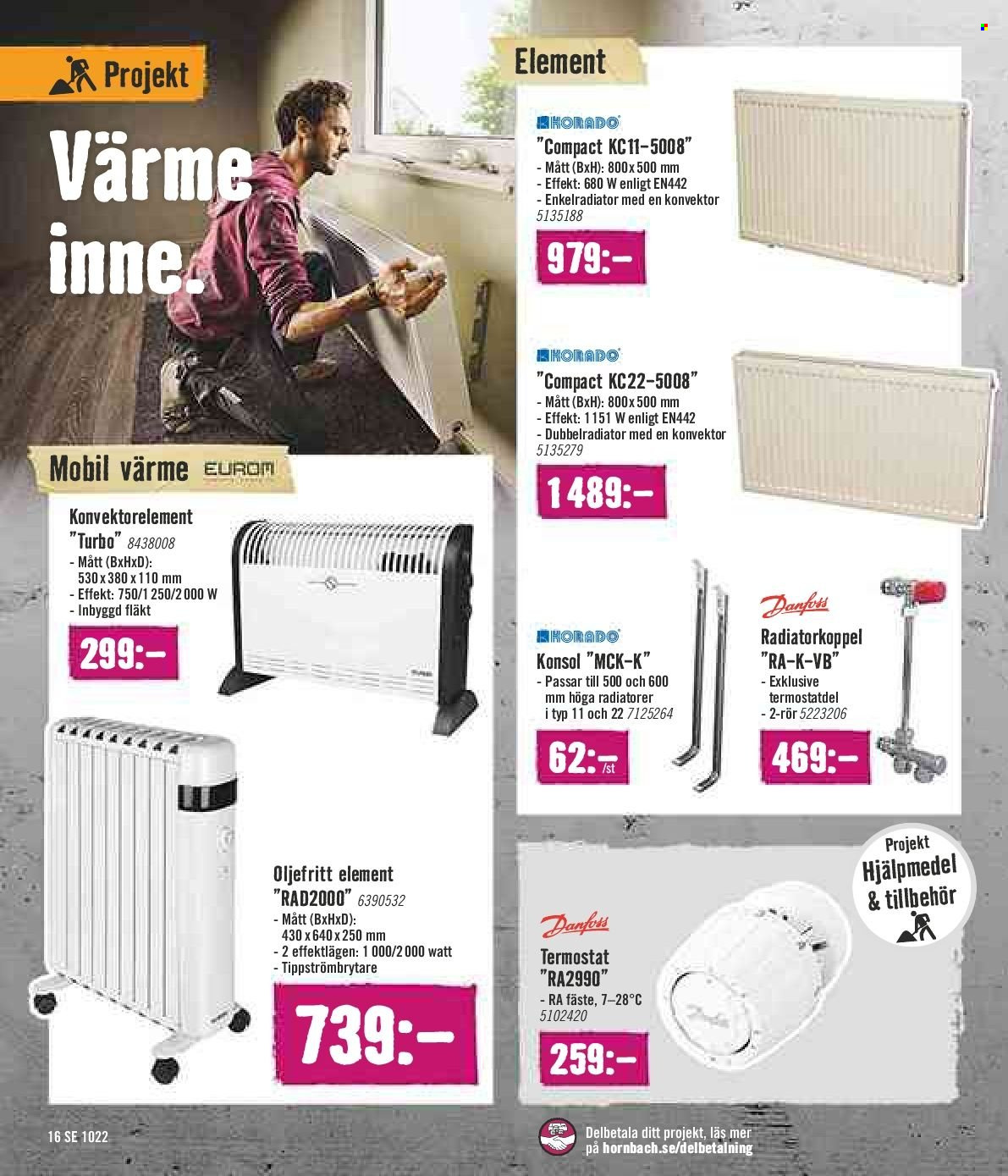 Hornbach reklamblad - 24/9 2022 - 26/10 2022. Sida 16