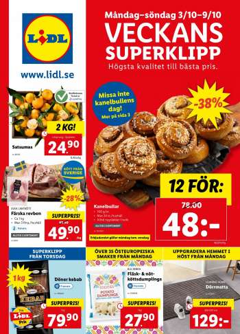Lidl reklamblad - 3/10 2022 - 9/10 2022.