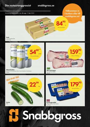 Axfood Snabbgross reklamblad - 26/9 2022 - 9/10 2022.