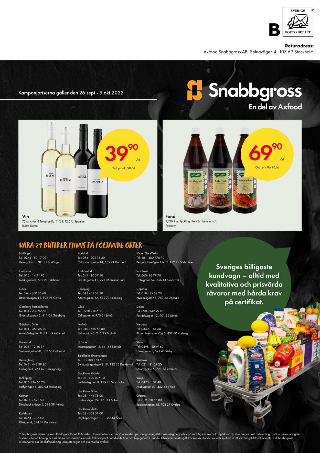 Snabbgross reklamblad - 26/9 2022 - 9/10 2022. Sida 12