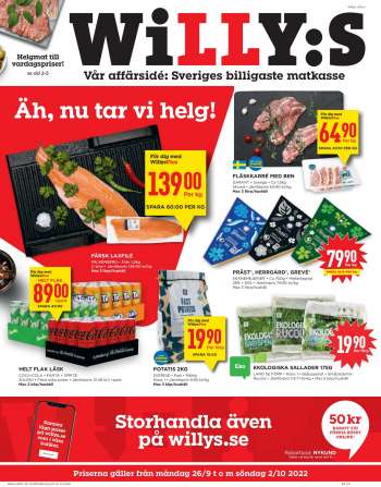 Willys reklamblad - 26/9 2022 - 2/10 2022.