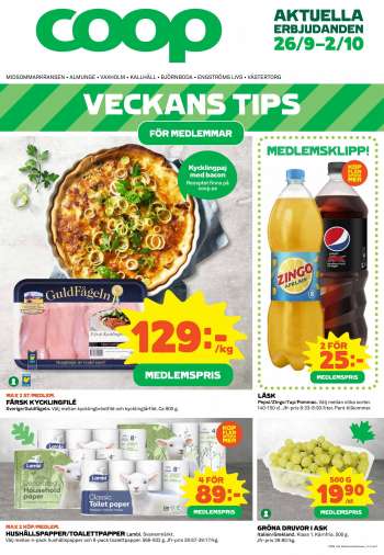 Coop reklamblad - 26/9 2022 - 2/10 2022.