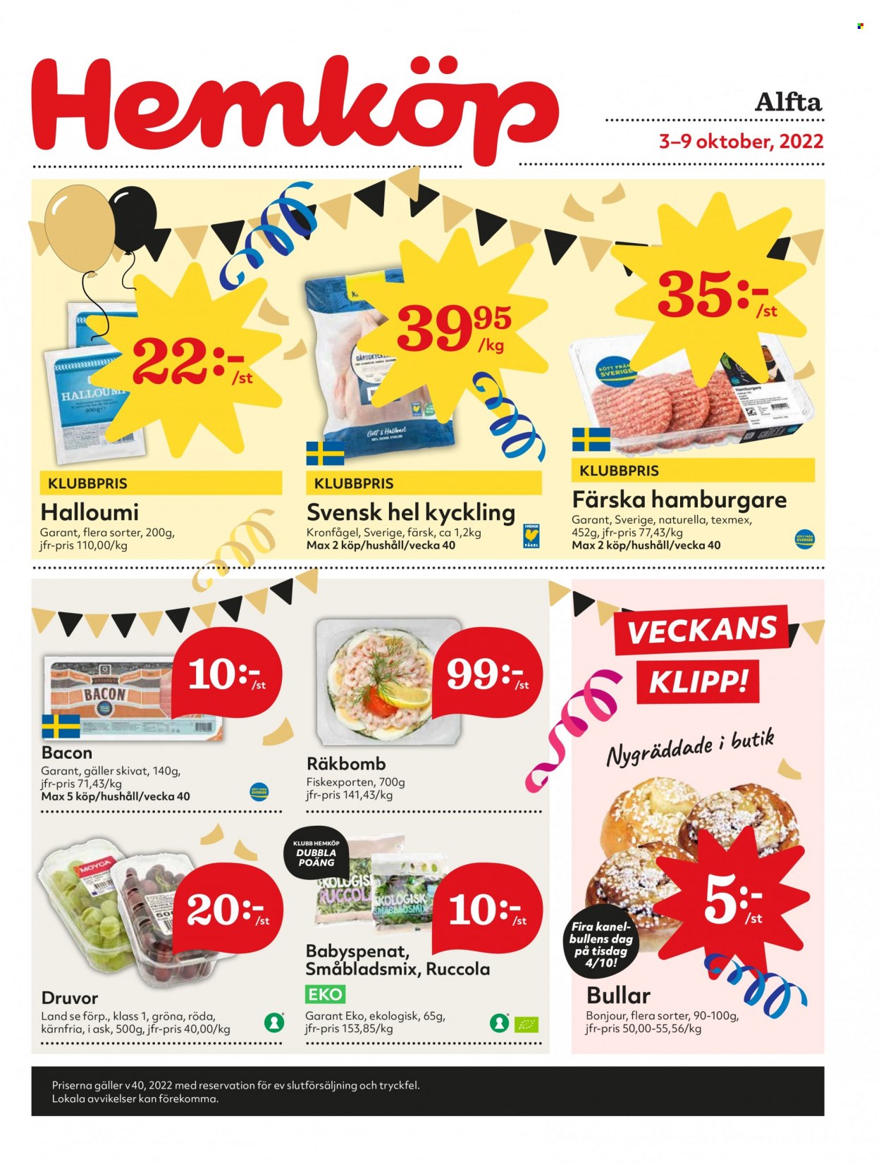 Hemköp reklamblad - 3/10 2022 - 9/10 2022. Sida 3