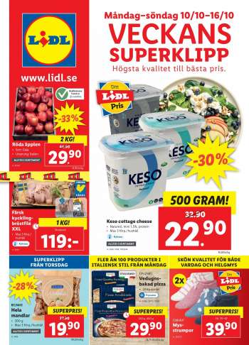 Lidl reklamblad - 10/10 2022 - 16/10 2022.