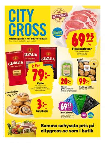 City Gross reklamblad - 3/10 2022 - 9/10 2022.