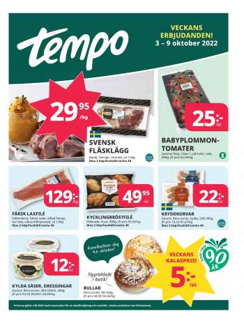 Tempo reklamblad - 3/10 2022 - 9/10 2022.
