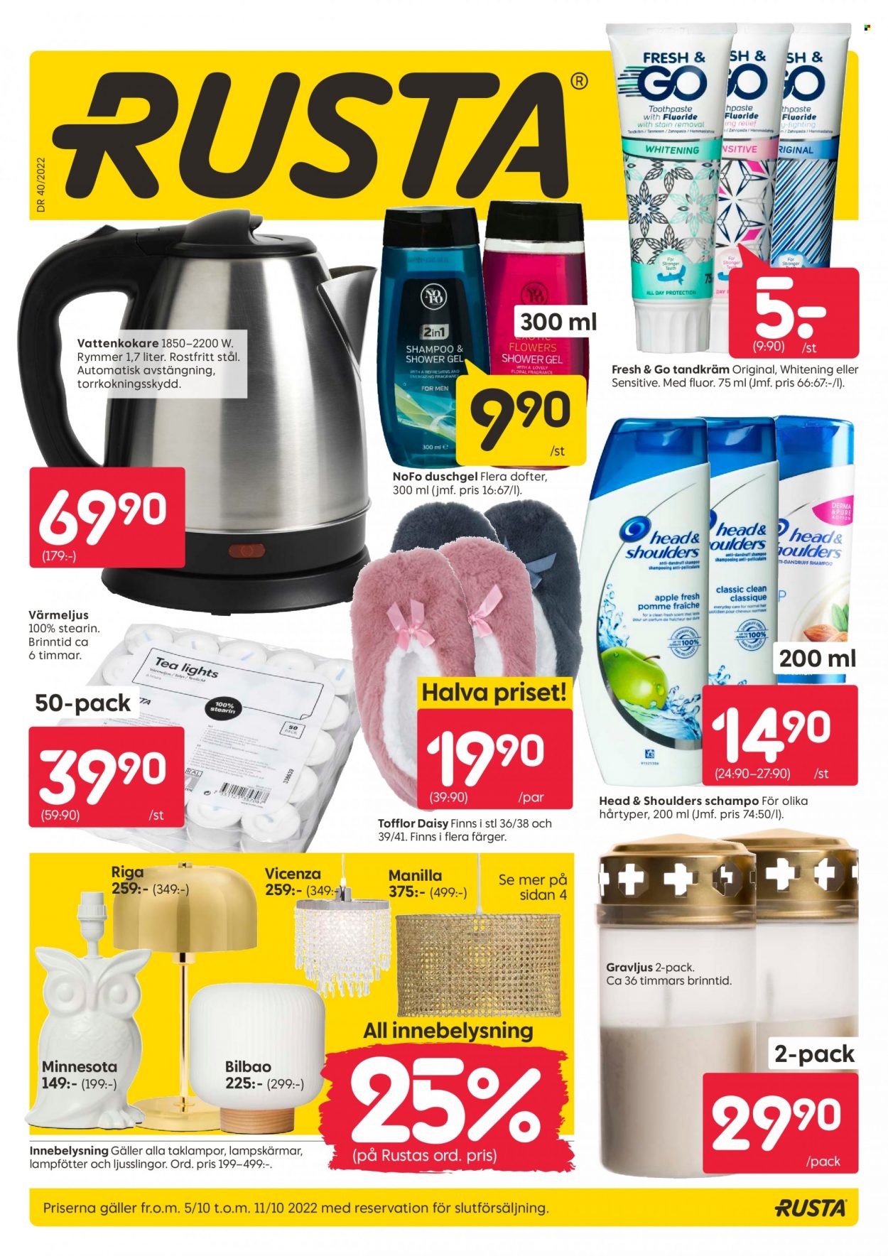 Rusta reklamblad - 5/10 2022 - 11/10 2022. Sida 1