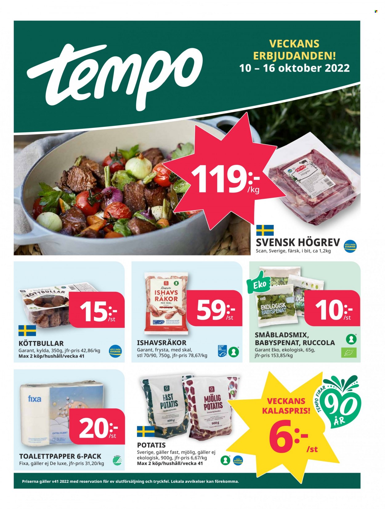 Tempo reklamblad - 10/10 2022 - 16/10 2022. Sida 1