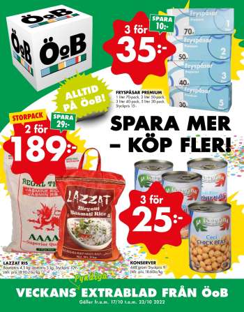 ÖoB reklamblad - 17/10 2022 - 23/10 2022.