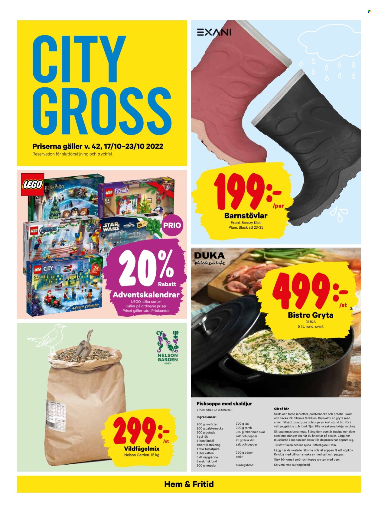 City Gross reklamblad - 17/10 2022 - 23/10 2022. Sida 17