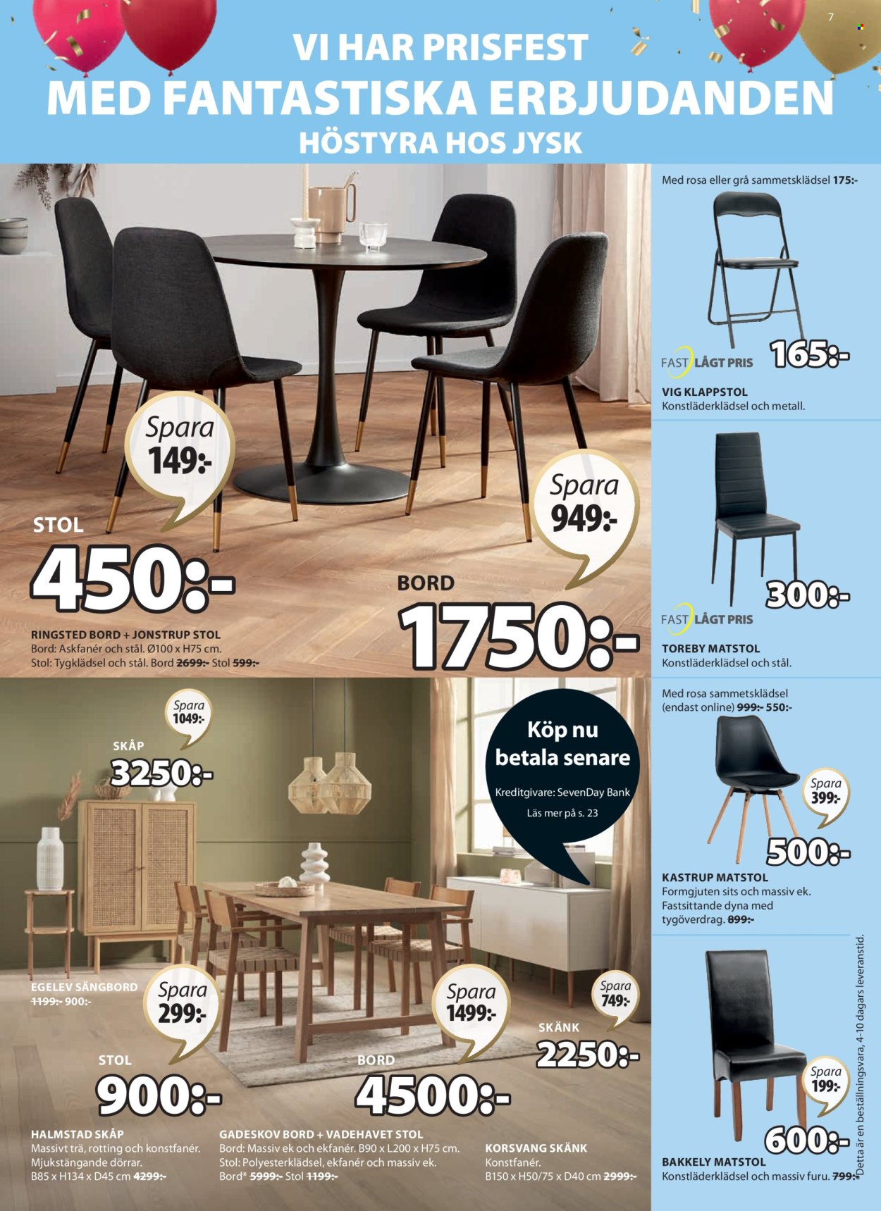 JYSK reklamblad - 17/10 2022 - 23/10 2022. Sida 7