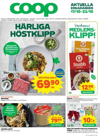 Coop reklamblad - 17/10 2022 - 23/10 2022.