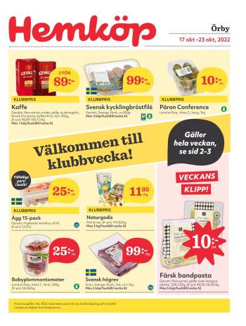 Hemköp reklamblad - 17/10 2022 - 23/10 2022.