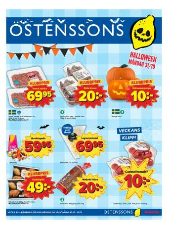 Östenssons reklamblad - 24/10 2022 - 30/10 2022.
