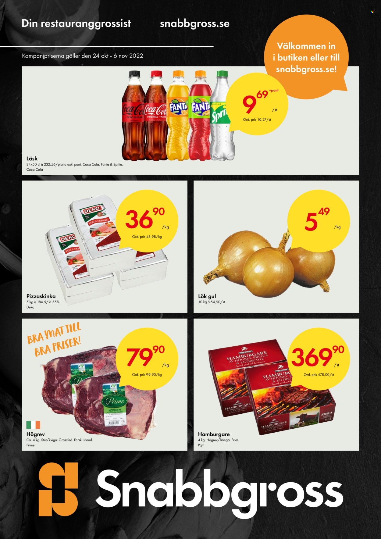 Snabbgross reklamblad - 24/10 2022 - 6/11 2022. Sida 1