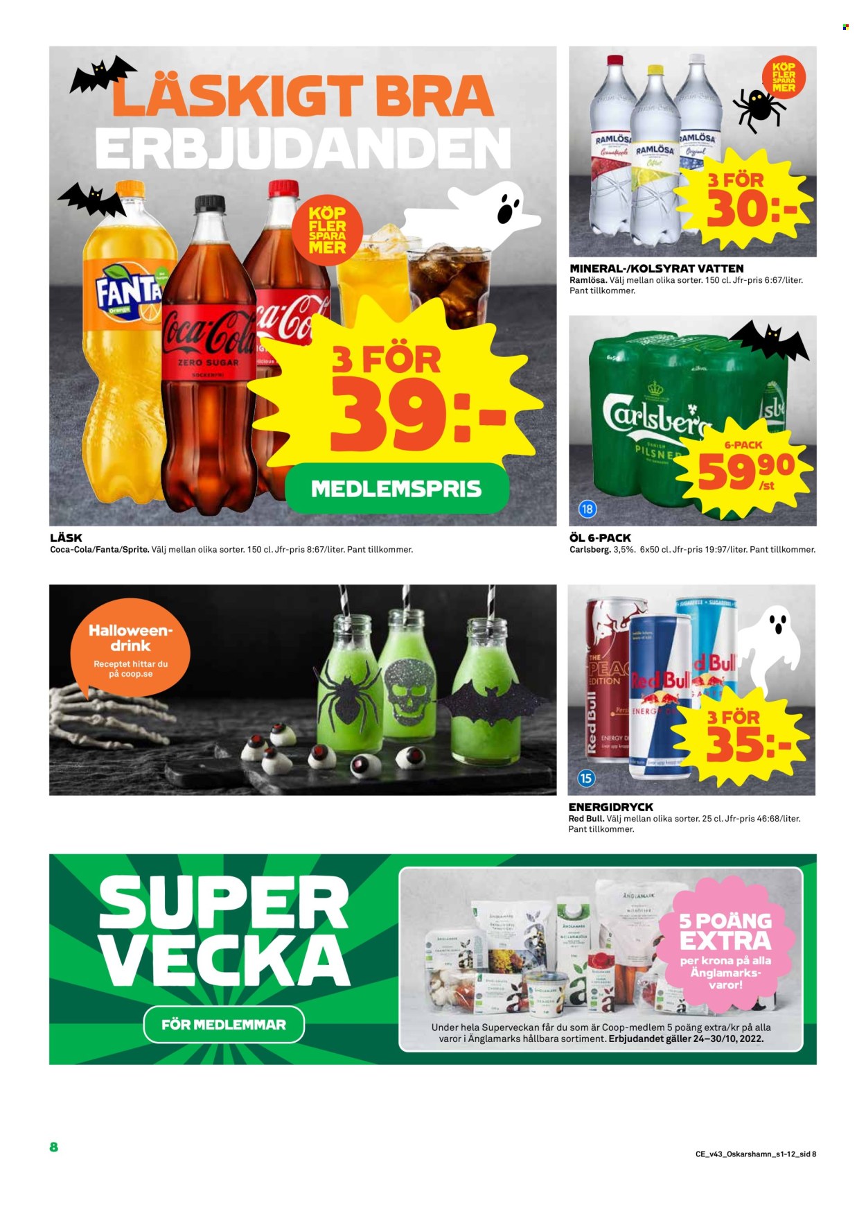 Coop reklamblad - 24/10 2022 - 30/10 2022. Sida 8
